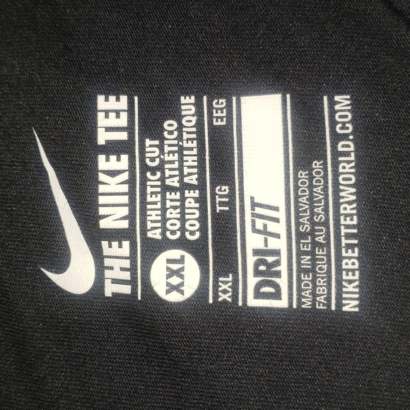 The Nike Tee Dri-Fit Athletic Cut No Delay In My Game Graphic Black T-Shirt XXL - Picture 8 of 11